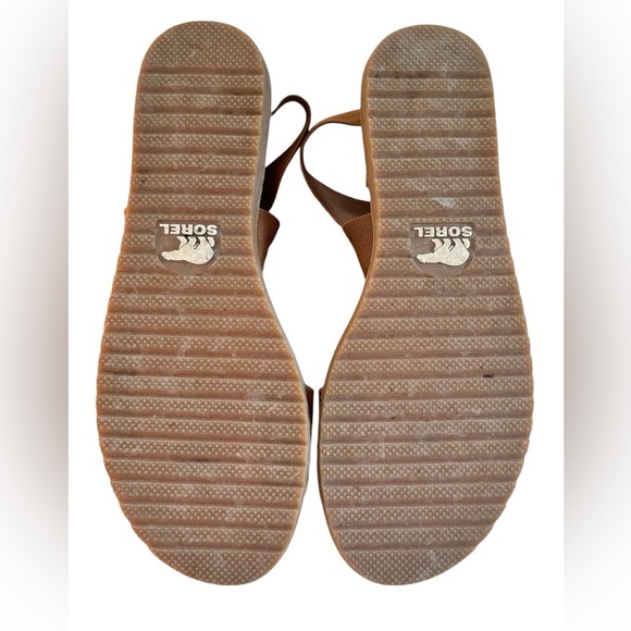 Sorrel Ella Leather Flat Sandals Women’s 9 - Picture 3 of 6